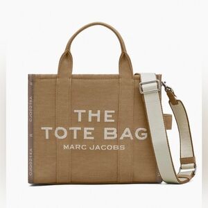 NWT Marc Jacobs The Tote Bag Camel Jacquard Medium